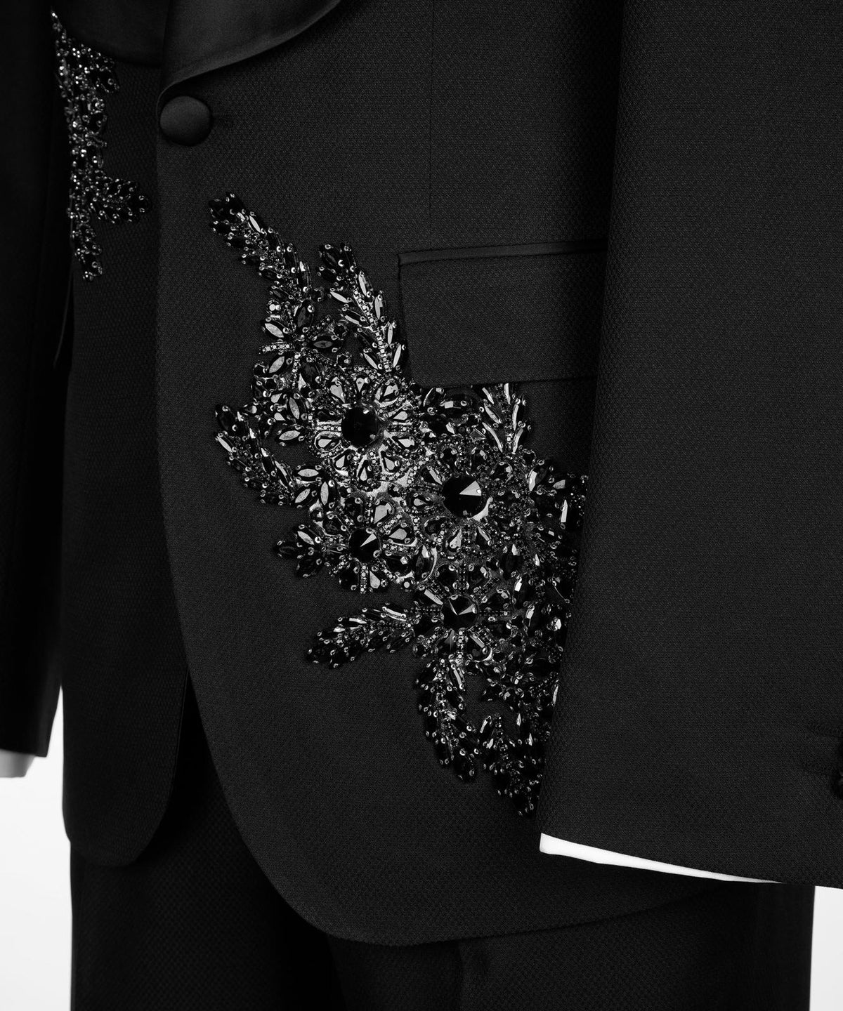 Obsidian Crystal Shawl Lapel Tuxedo – view 5