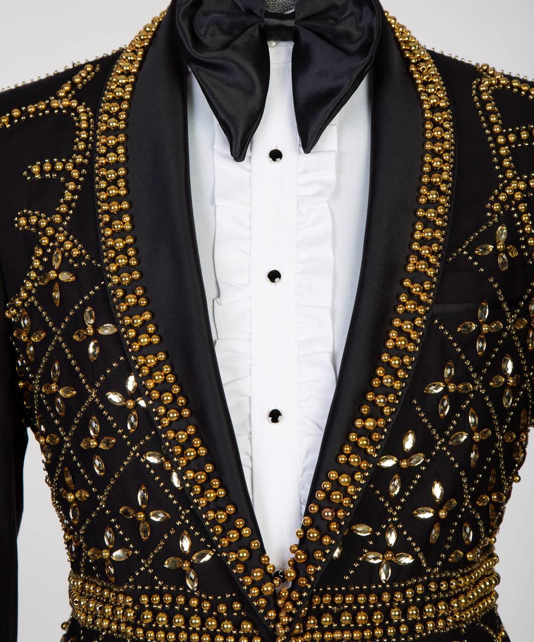 Jewelry Ornament Tuxedo – Gold – view 4