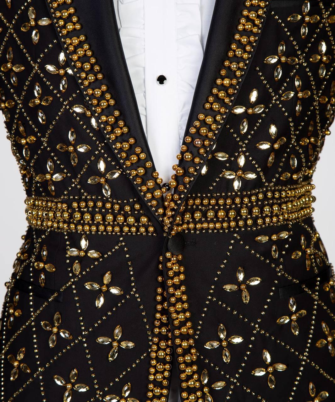 Jewelry Ornament Tuxedo – Gold – view 6