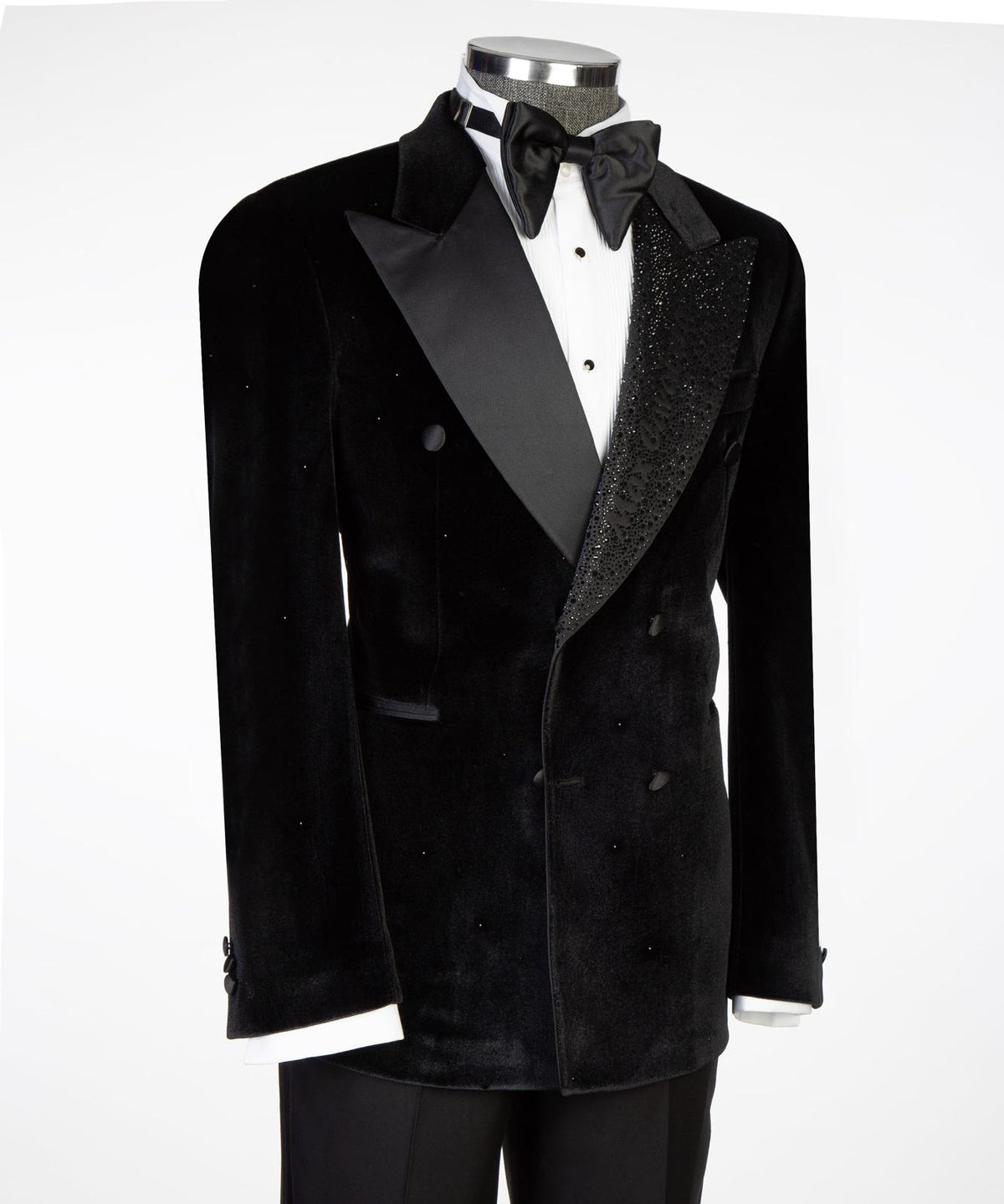 Midnight Crystal Velvet Tuxedo – view 3