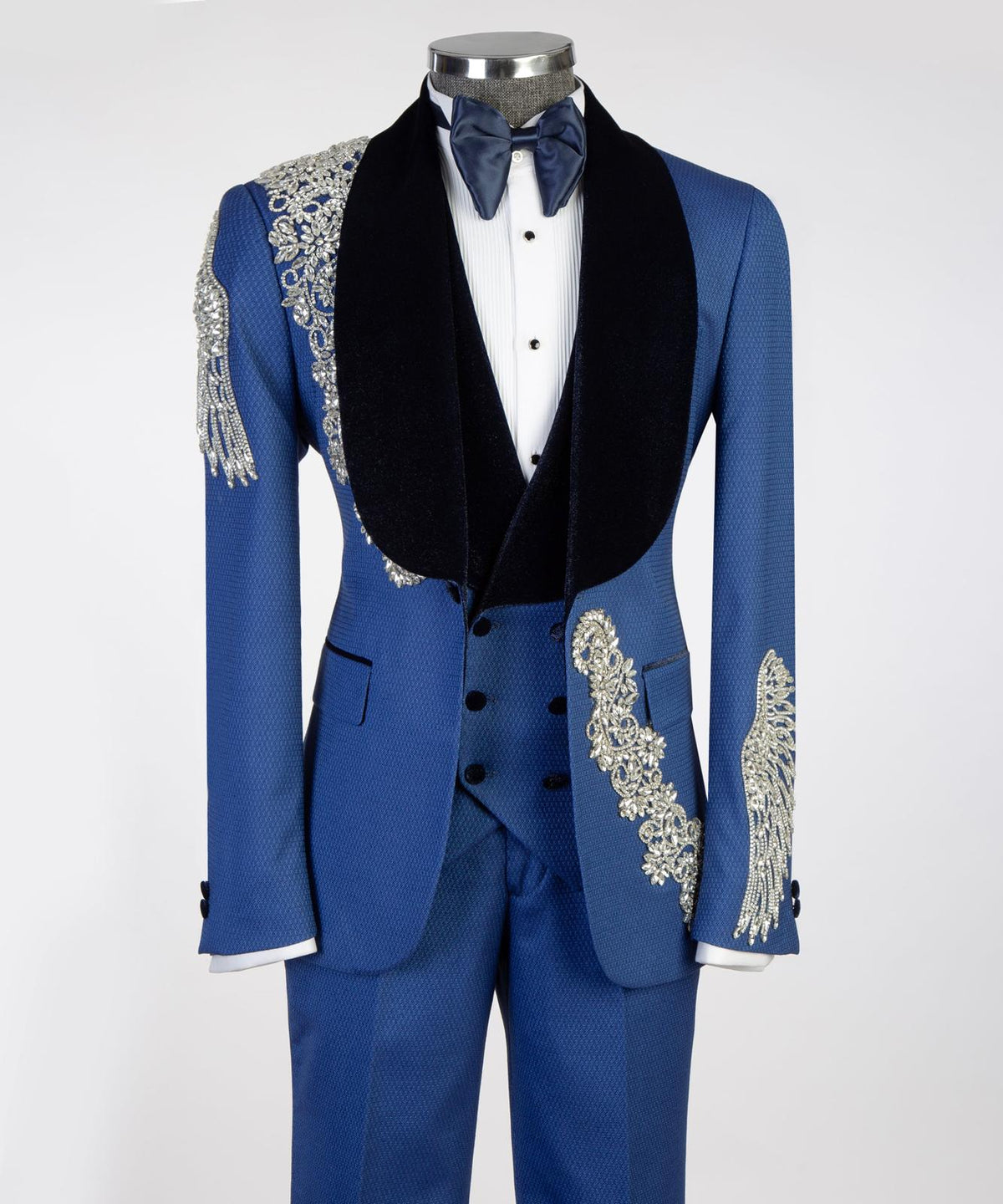 Royal Sapphire Crystal Tuxedo – view 2