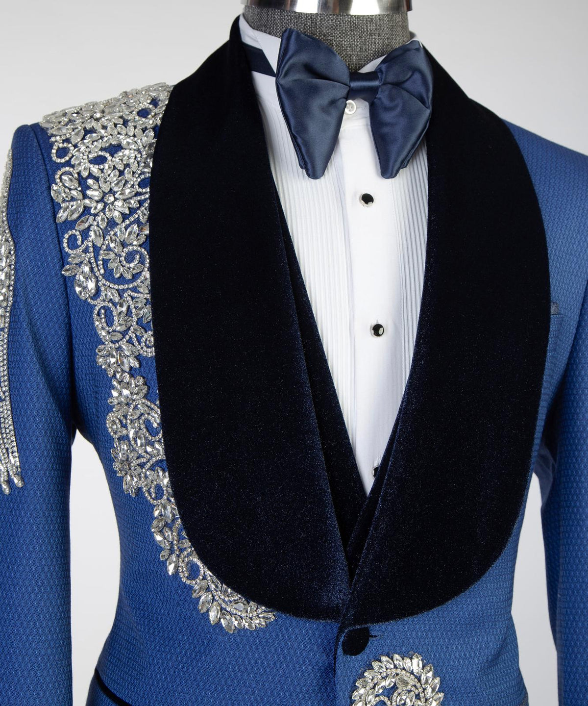 Royal Sapphire Crystal Tuxedo – view 4