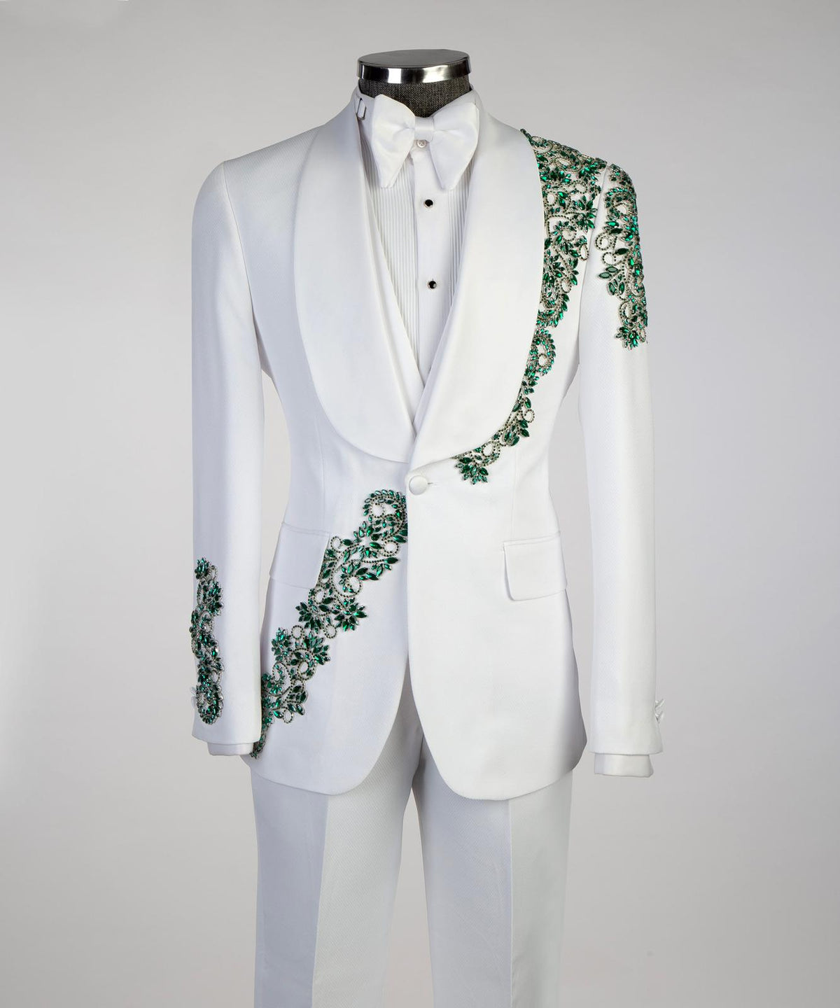 Emerald Royal White Tuxedo