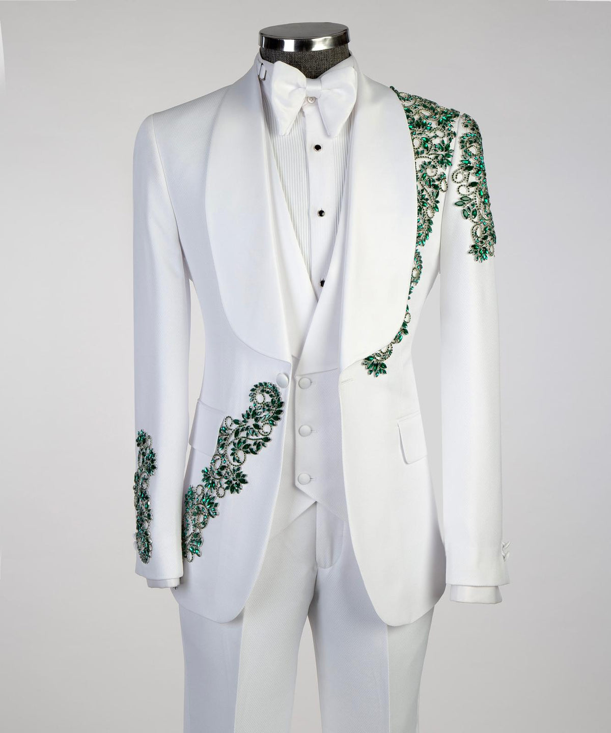 Emerald Royal White Tuxedo – view 2
