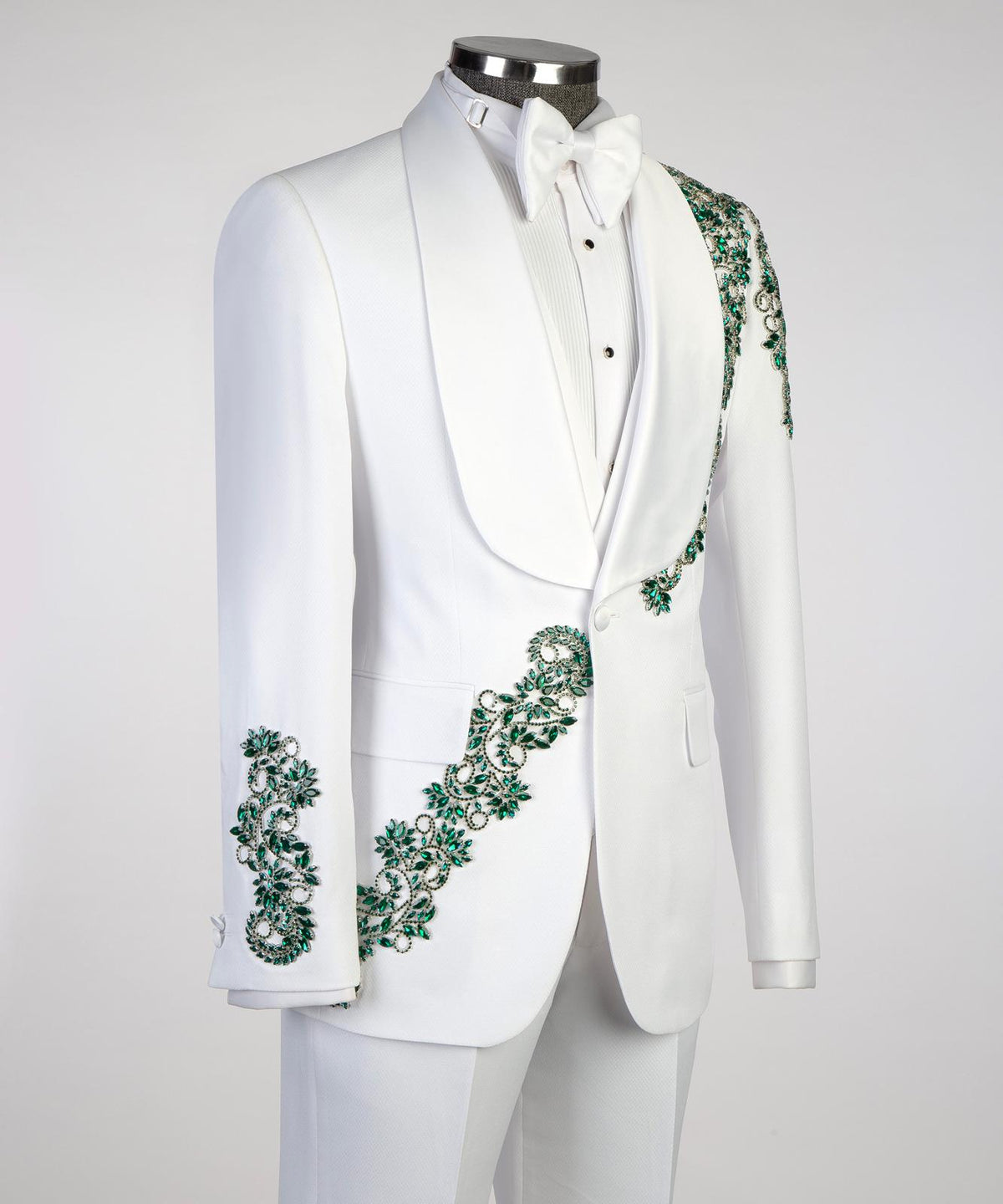 Emerald Royal White Tuxedo – view 3