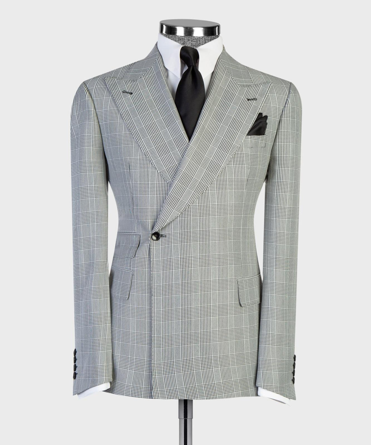 Silver Glen Plaid Peak Lapel Suit