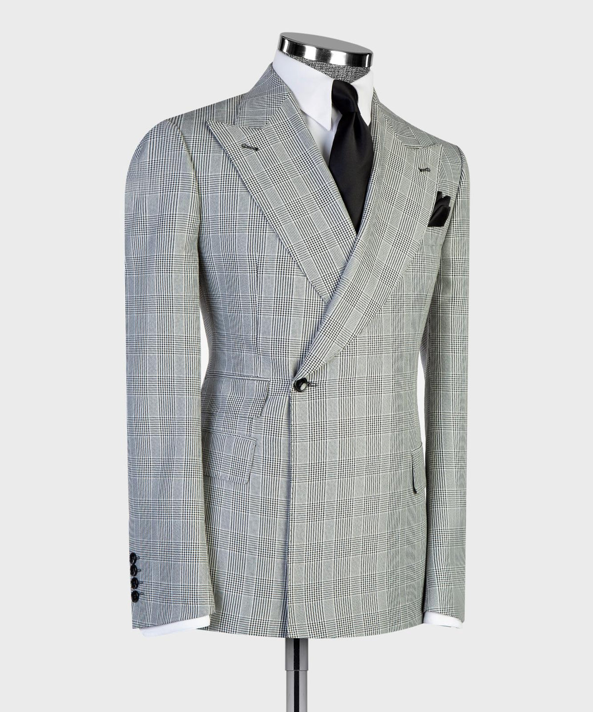 Silver Glen Plaid Peak Lapel Suit