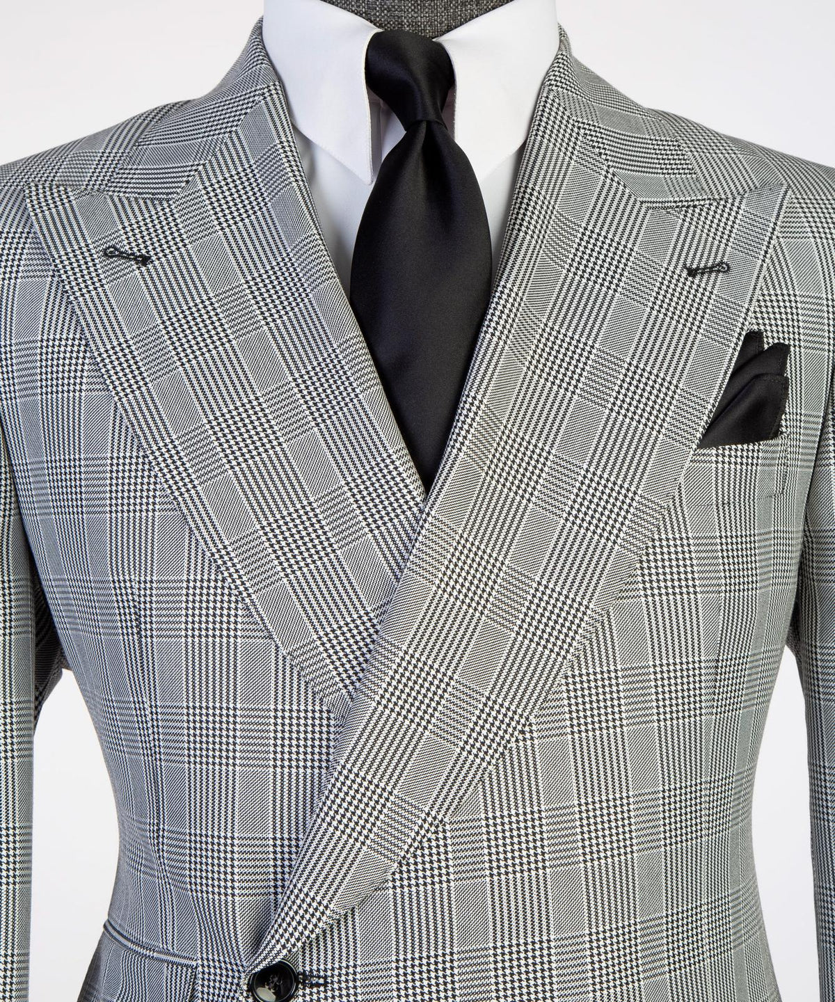 Silver Glen Plaid Peak Lapel Suit
