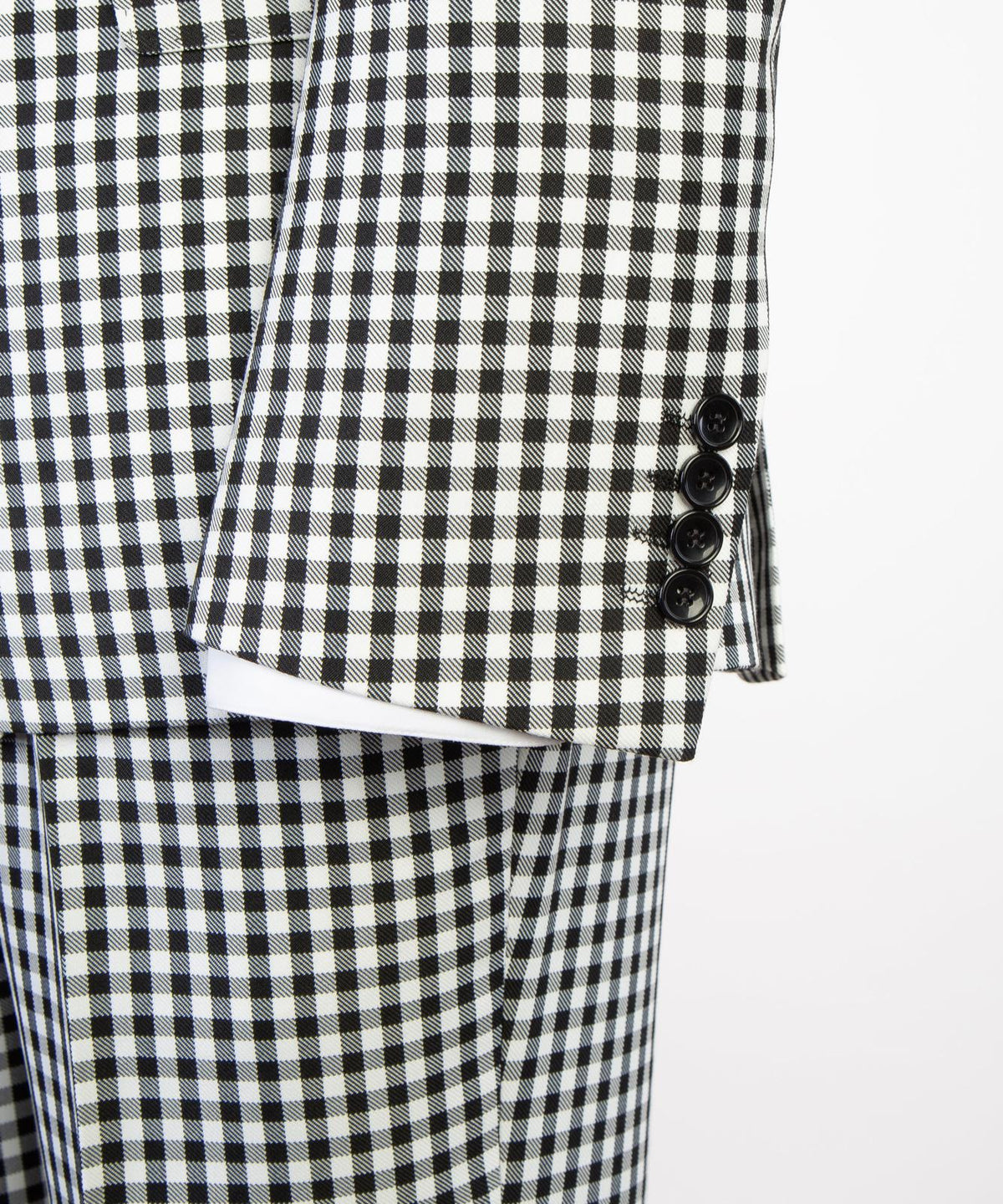 Monochrome Check Peak Lapel Suit