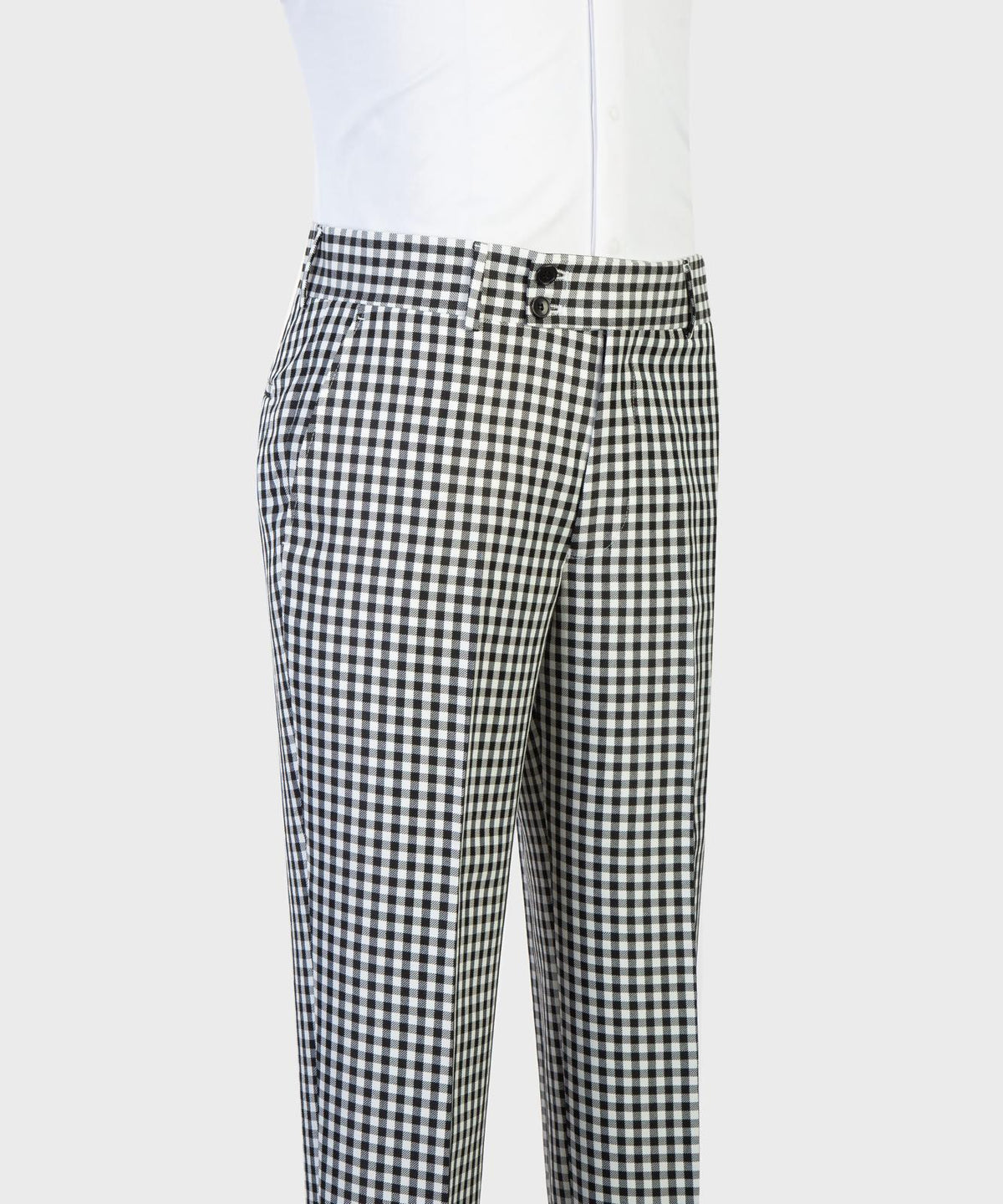 Monochrome Check Peak Lapel Suit