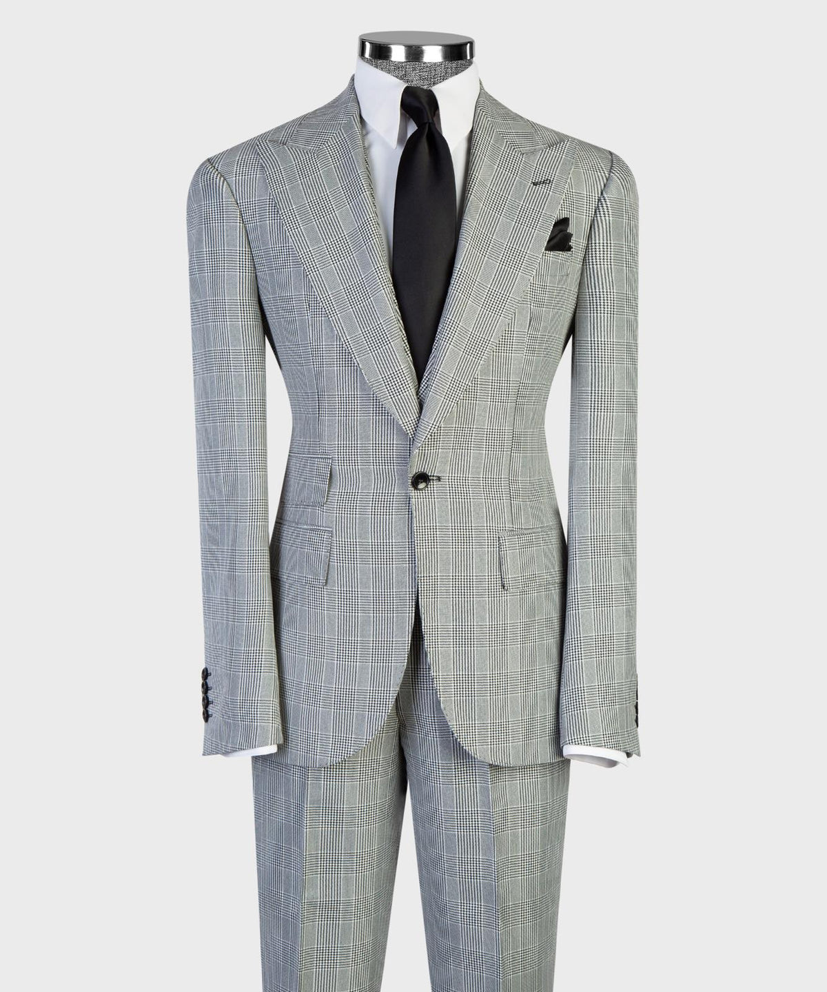 Silver Prince of Wales Three-Piece Suit