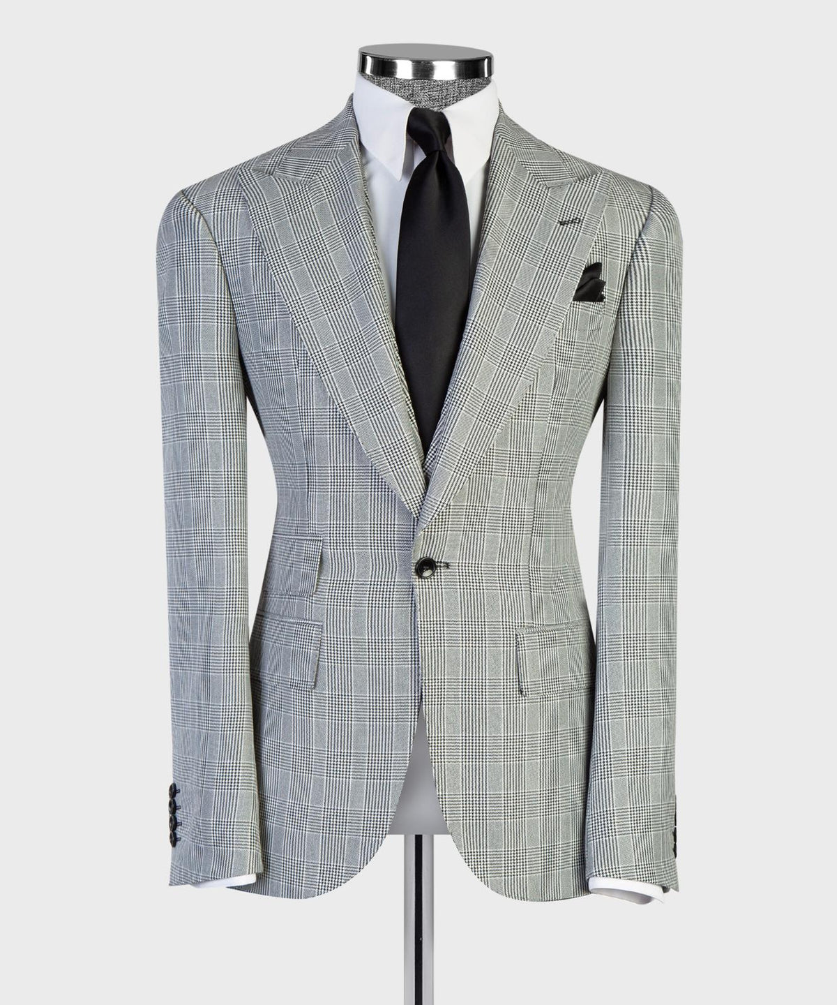 Silver Prince of Wales Three-Piece Suit