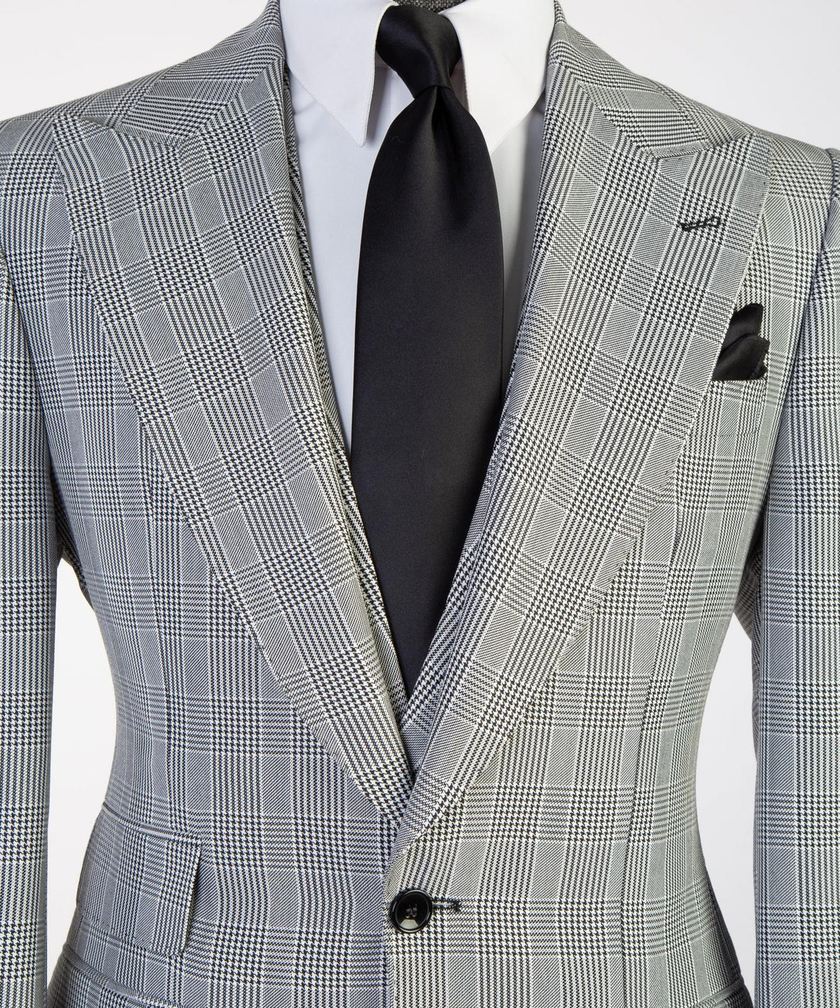 Silver Prince of Wales Three-Piece Suit