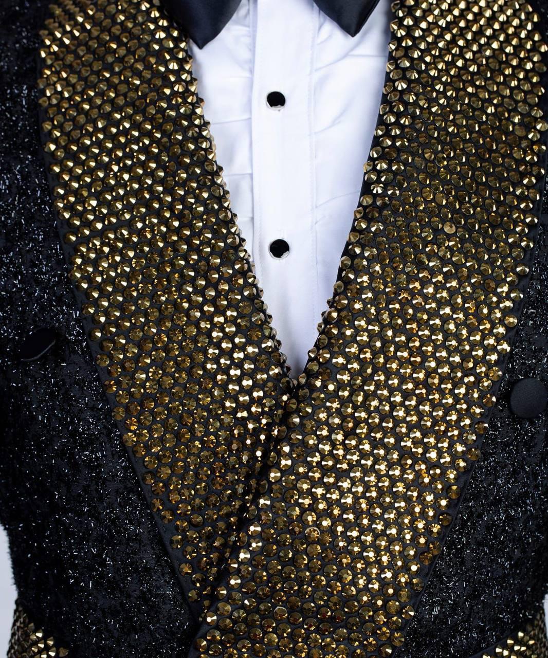 Special Belted Tuxedo – Black & Gold – view 5