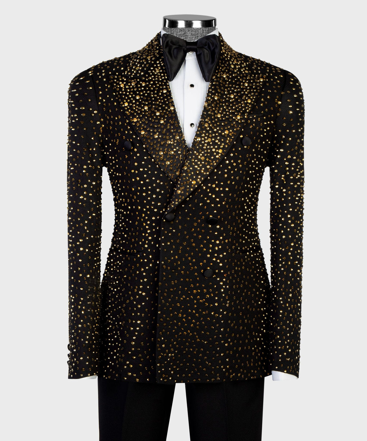 Golden Elegance Tuxedo – Black & Gold