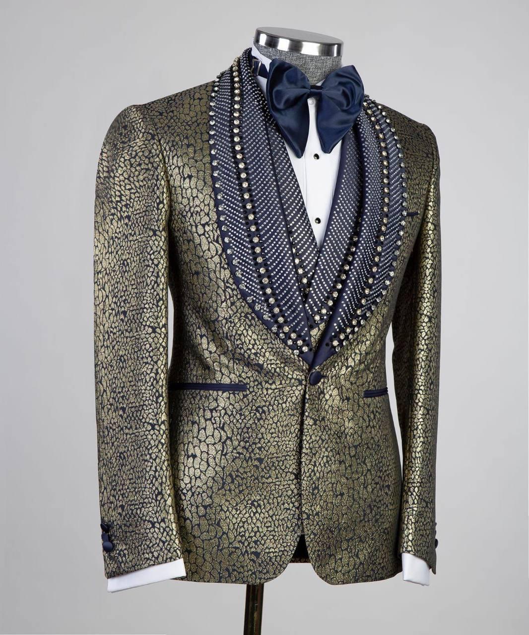 Limited Edition Tuxedo – Green & Blue III – view 3