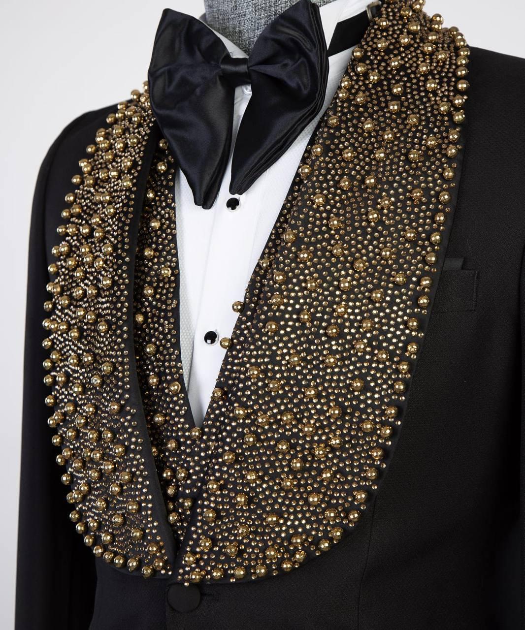 Jewelry Ornament Tuxedo – Black & Gold XXII – additional view