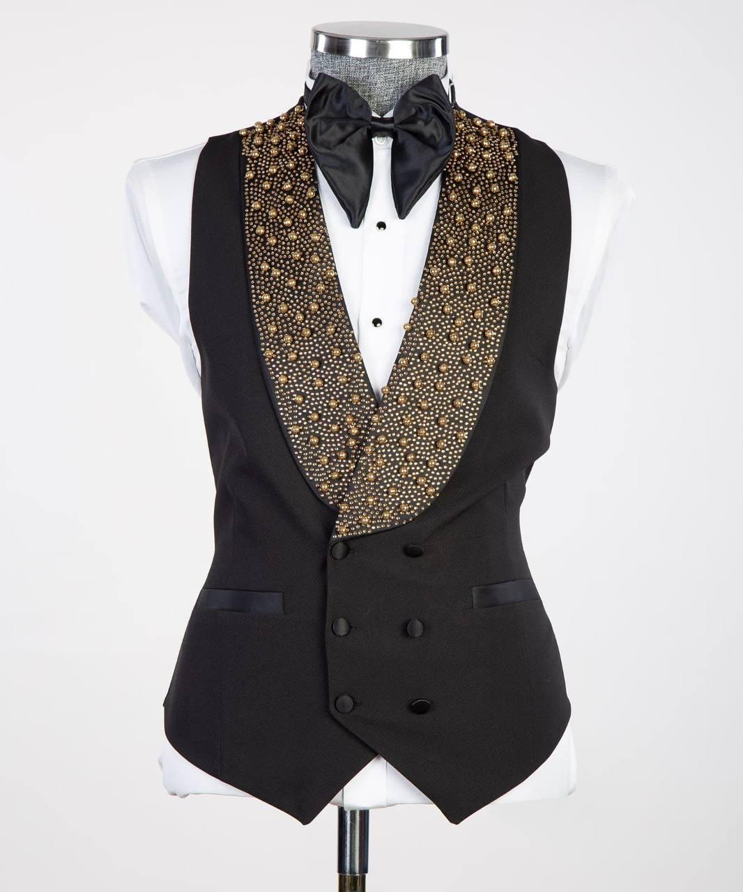 Jewelry Ornament Tuxedo – Black & Gold XXII – additional view