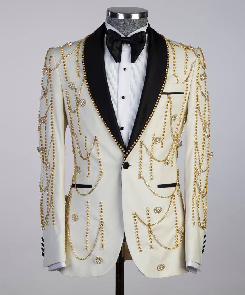 Jewelry Ornament Tuxedo – Cream II
