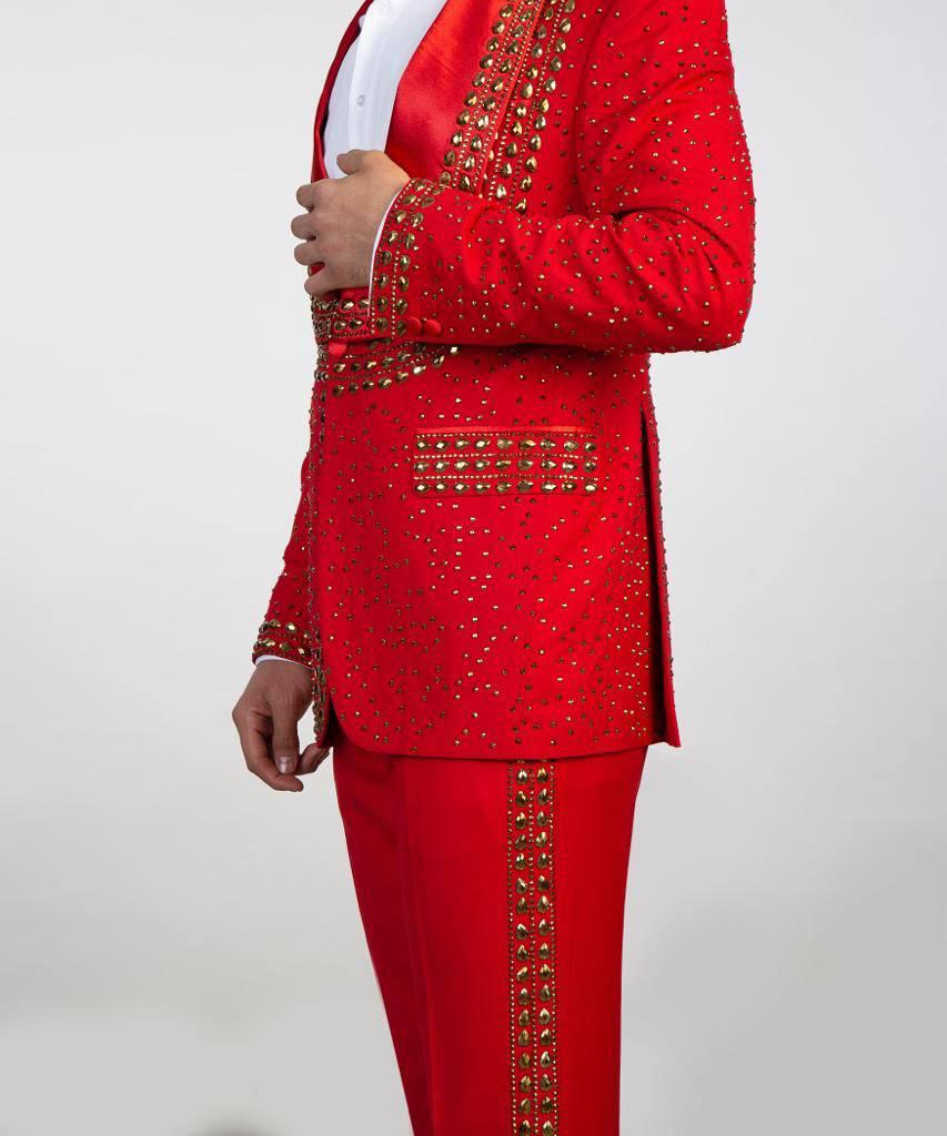Jewelry Ornament Tuxedo – Red & Gold II – view 5