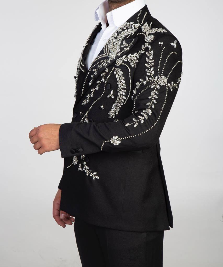 Jewelry Ornament Tuxedo – Black & Silver IV – additional view